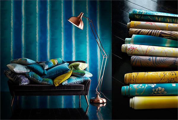 1-Harlequin-callista-fabrics-wallpapers-blue-golden-silver-grey-azure-botanical-fennels-cushions-board-portrait22.jpg